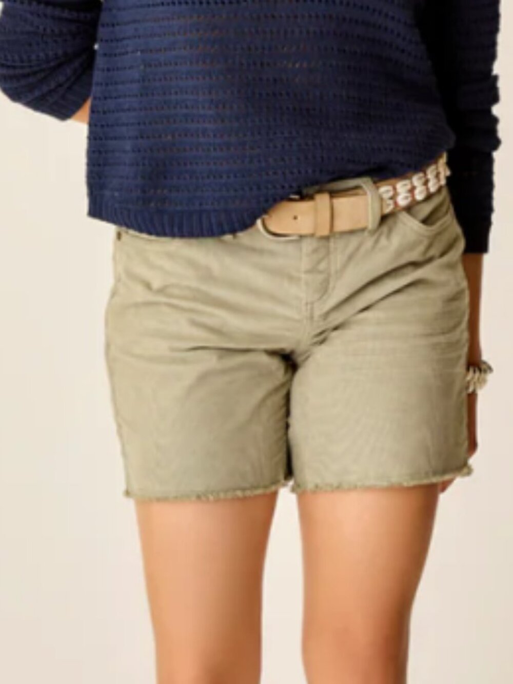 Carve Designs 6" Oahu Corduroy Shorts - Olive Size 8